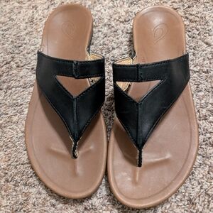 Olukai LaLa Women's Leather Thong Sandals